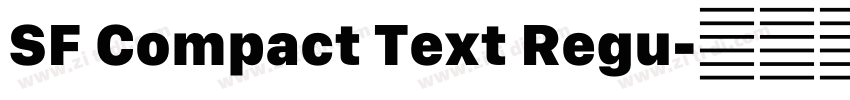 SF Compact Text Regu字体转换